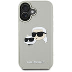 Karl Lagerfeld dėklas iPhone 16 – smėlio