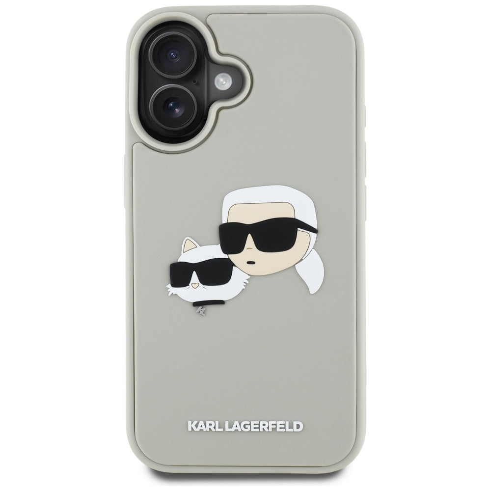 Karl Lagerfeld dėklas iPhone 16 – smėlio