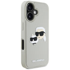 Karl Lagerfeld dėklas iPhone 16 – smėlio