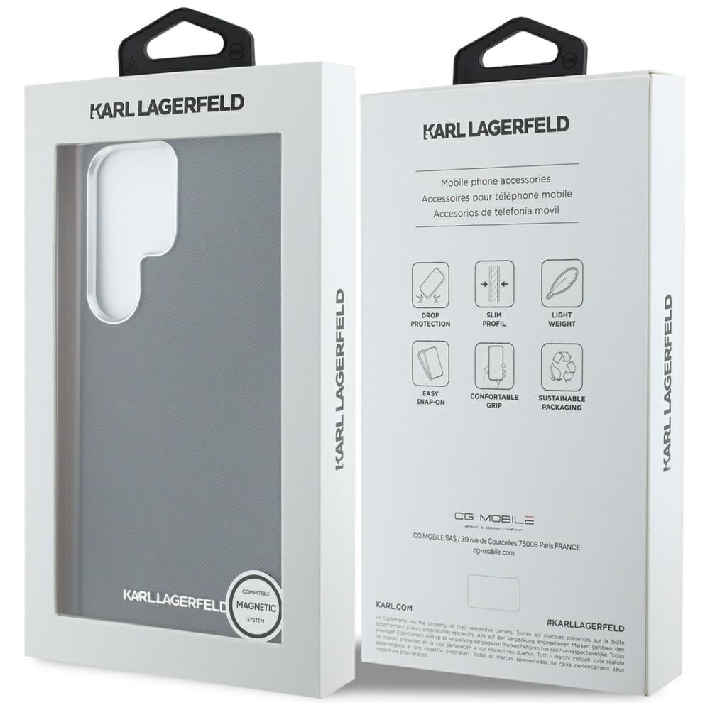 Karl Lagerfeld MagSafe dėklas Galaxy S25 Ultra – juodas