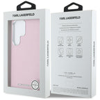 Karl Lagerfeld MagSafe dėklas Galaxy S25 Ultra – rožinis