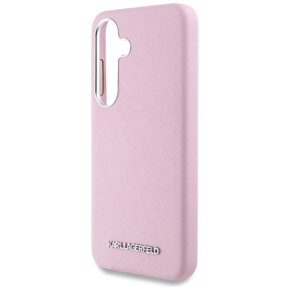 Karl Lagerfeld MagSafe dėklas Samsung Galaxy S25+ – rožinis