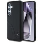 Mercedes odinis dėklas Samsung Galaxy S25 – juodas