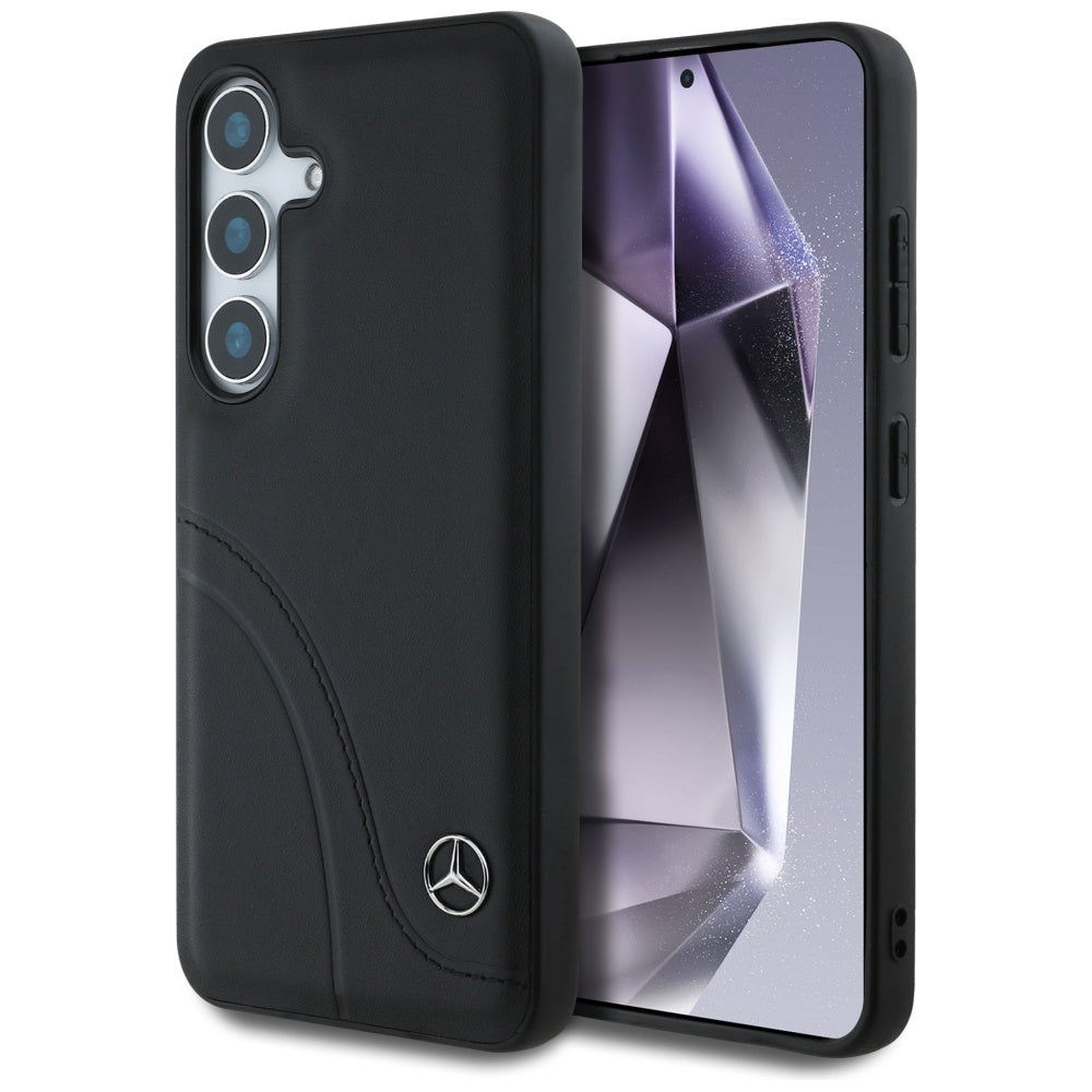 Mercedes odinis dėklas Samsung Galaxy S25 – juodas