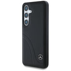 Mercedes odinis dėklas Samsung Galaxy S25 – juodas