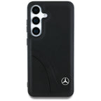 Mercedes odinis dėklas Samsung Galaxy S25 – juodas