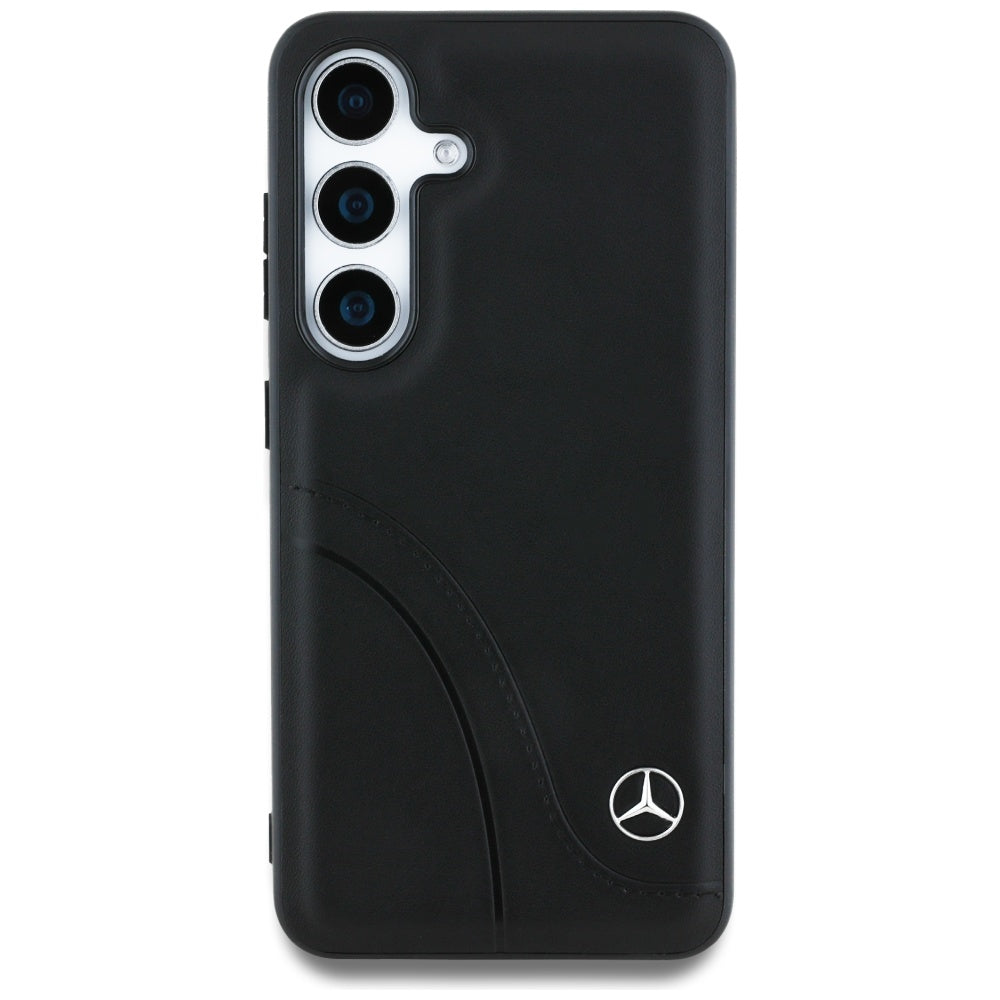 Mercedes odinis dėklas Samsung Galaxy S25 – juodas