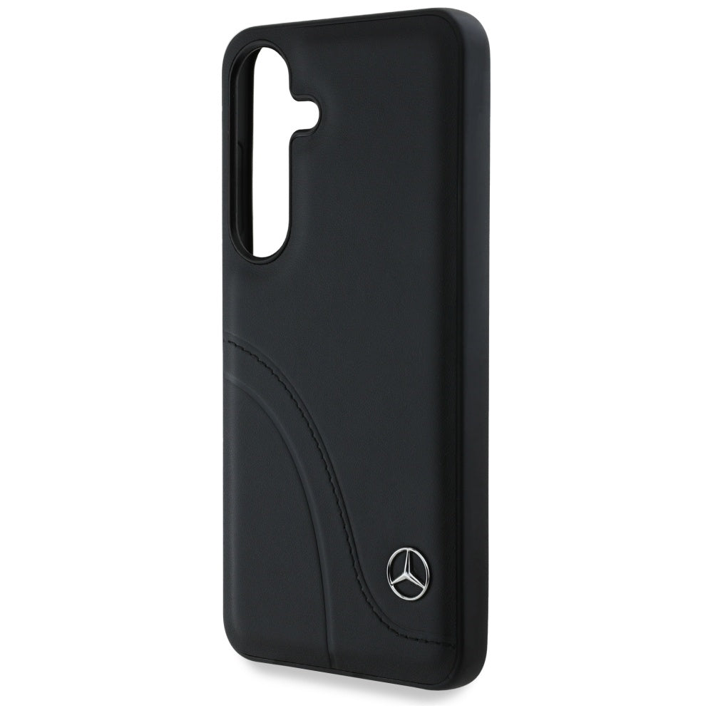 Mercedes odinis dėklas Samsung Galaxy S25 – juodas
