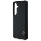 Mercedes odinis dėklas Samsung Galaxy S25 – juodas