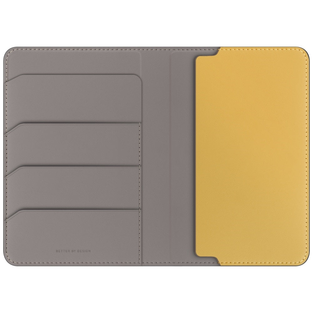 Uniq Belmont RFID pasų dėklas – pilkai geltonas -- Cell phone cases and covers
