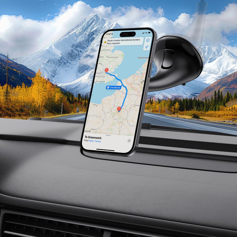 Tech-Protect N56 automobilinis laikiklis prietaisų skydeliui, priekiniam stiklui arba oro ventiliacijos angai - juodas --...