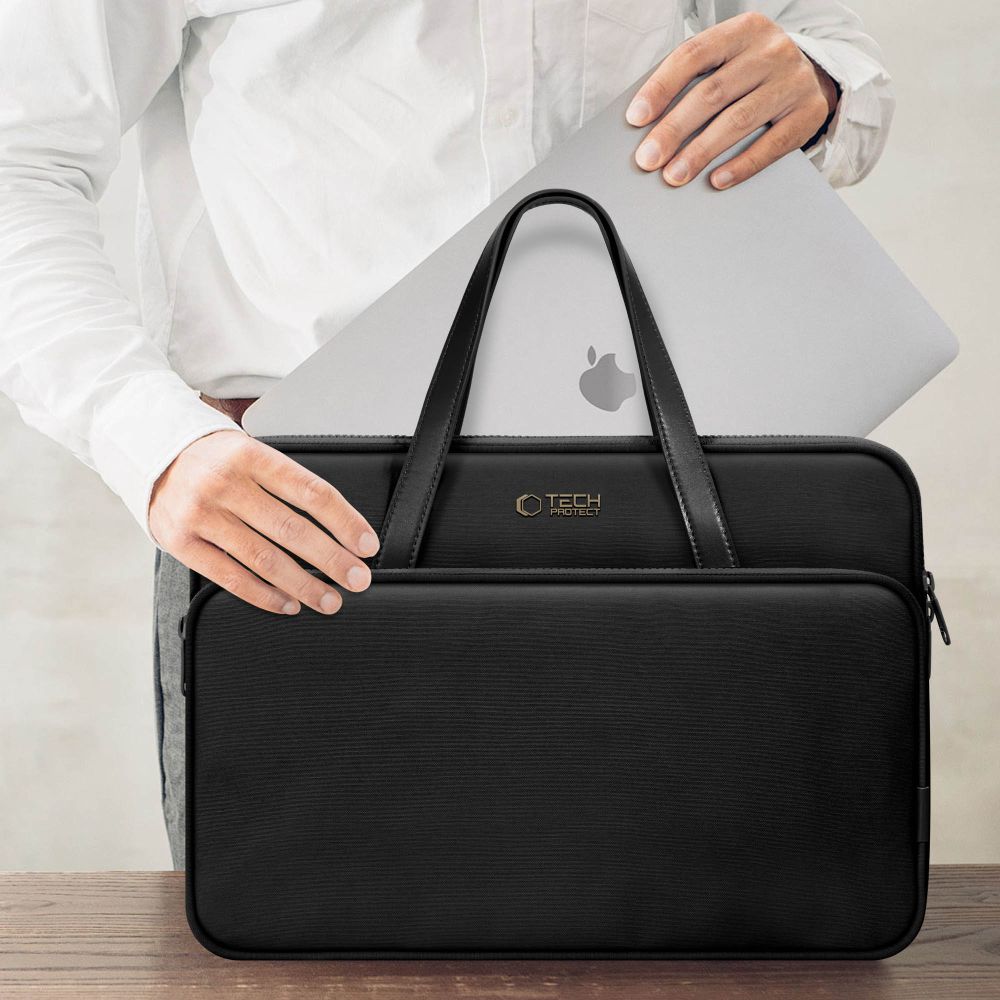 Tech-Protect nešiojamojo kompiuterio krepšys 13-14" - juodas -- Laptop Bags