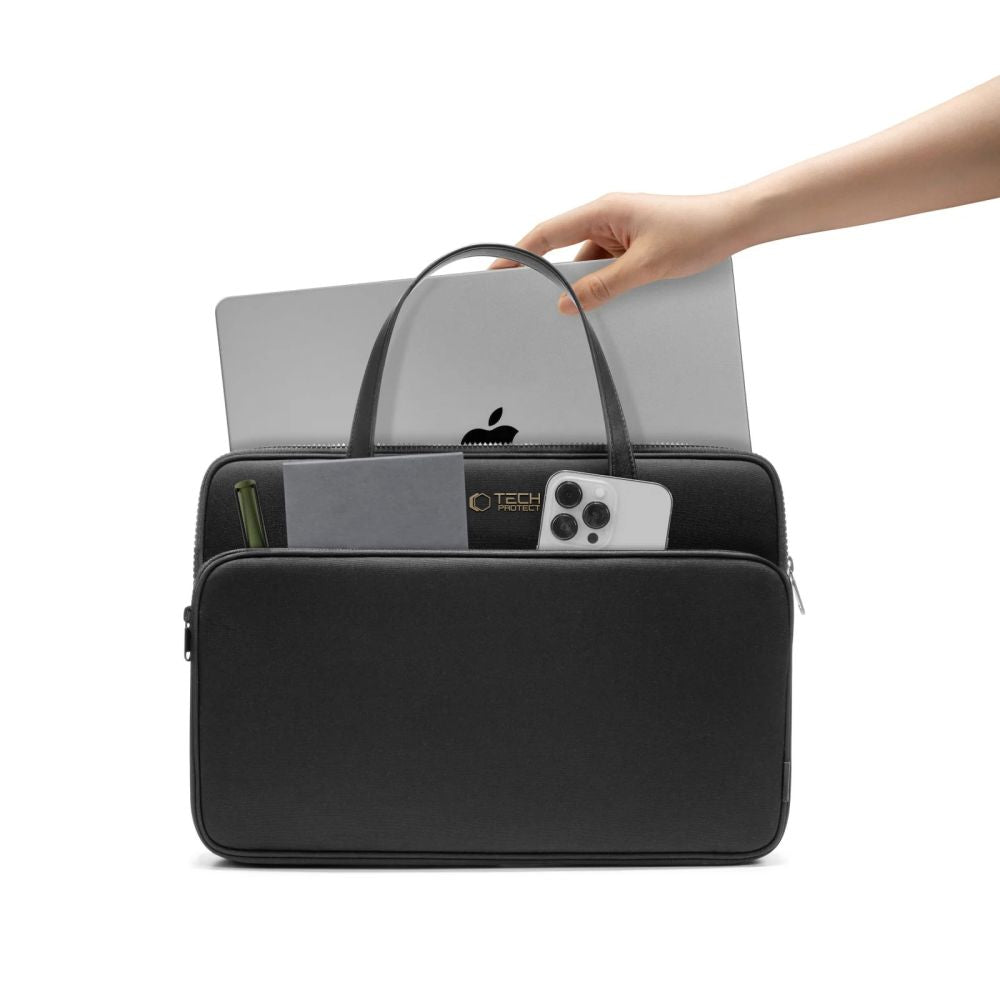 Tech-Protect nešiojamojo kompiuterio krepšys 13-14" - juodas -- Laptop Bags