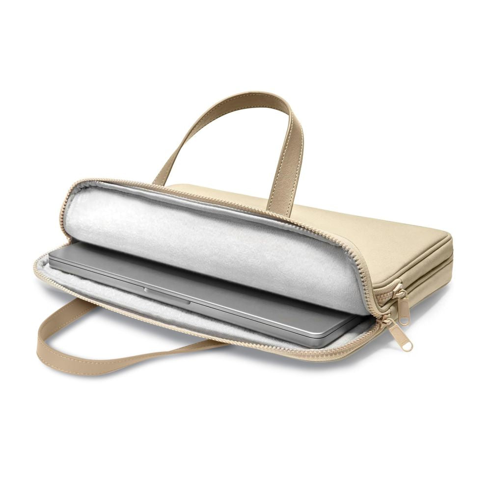 Tech-Protect nešiojamojo kompiuterio krepšys 15-16" - smėlio spalvos -- Laptop Bags
