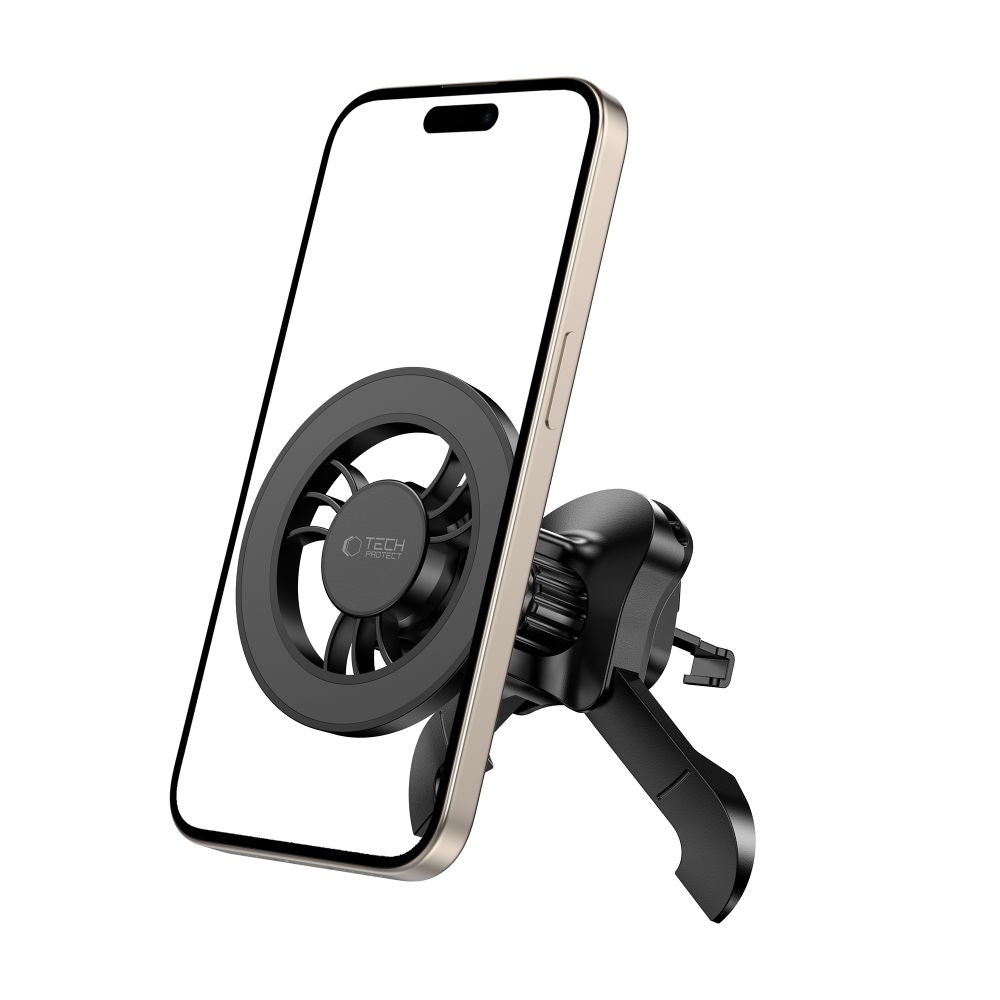 Tech-Protect N56 magnetinis MagSafe automobilinis laikiklis oro ventiliacijos angai - juodas -- Cell phone holders
