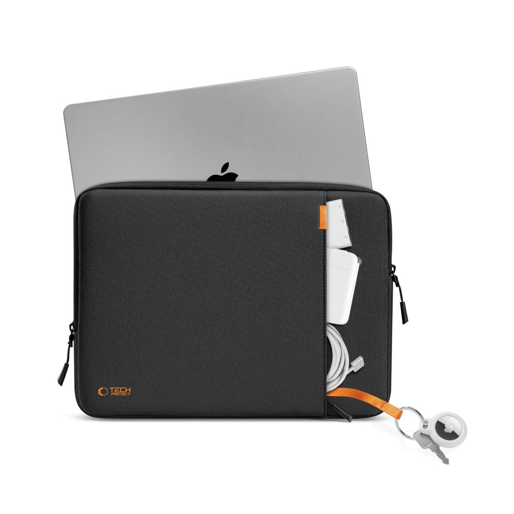 Tech-Protect Defender nešiojamojo kompiuterio dėklas 13-14" - juodas -- Laptop Bags