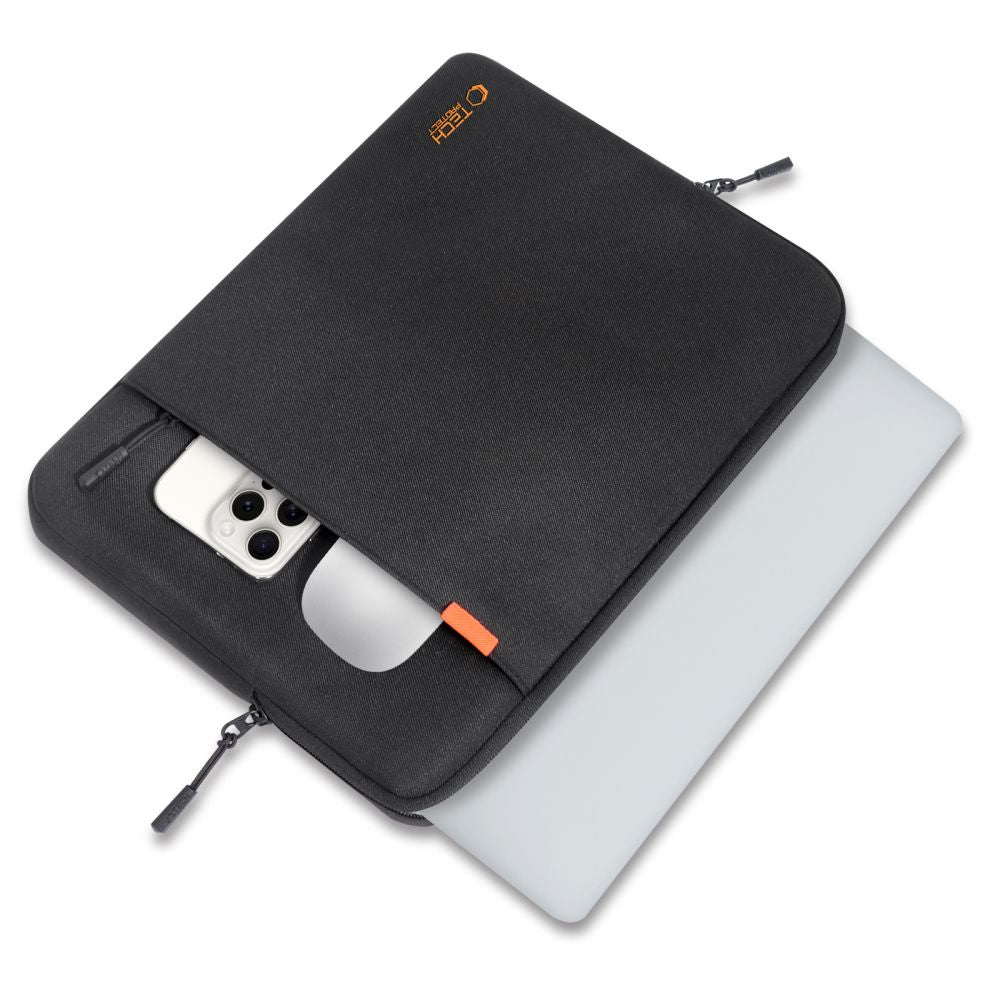 Tech-Protect Defender nešiojamojo kompiuterio dėklas 13-14" - juodas -- Laptop Bags