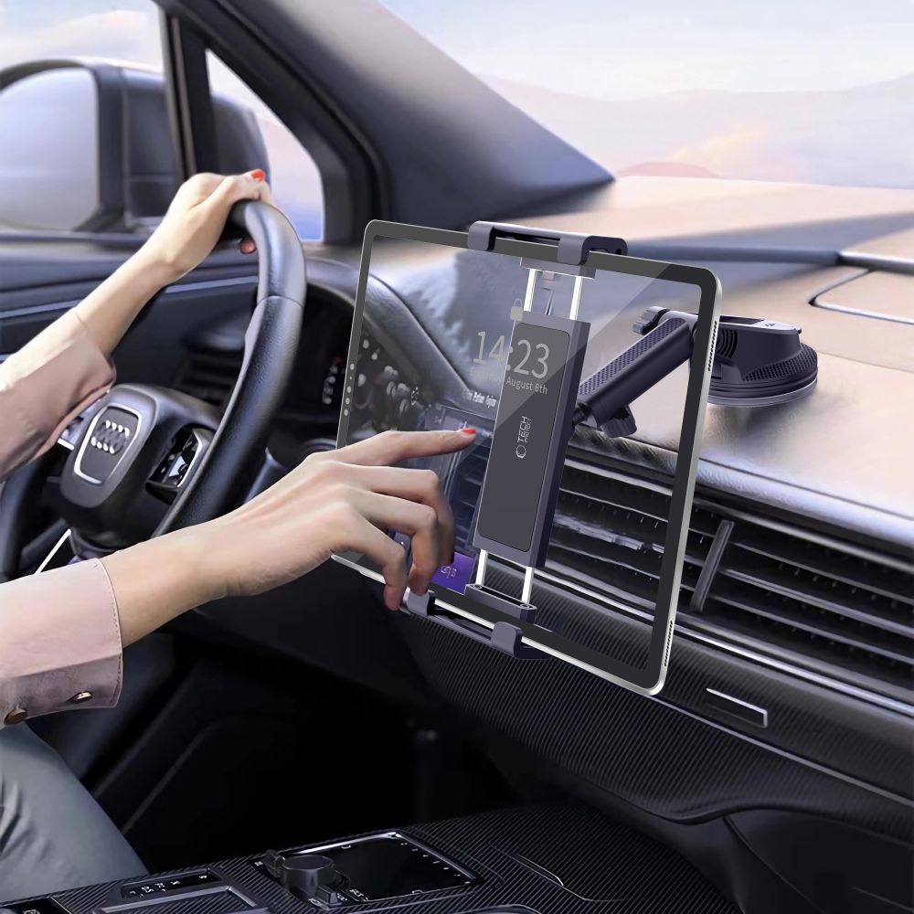Tech-Protect V4 automobilinis planšetės laikiklis kokpitui - juodas -- Cell phone holders