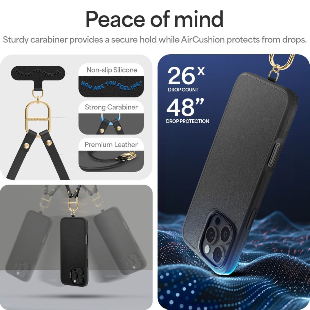 Spigen Cyrill Classic Charm MagSafe dėklas iPhone 16 Pro Max – juodas