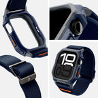 „Spigen Lite Fit“ „Pro“ dirželis, skirtas Apple Watch 10 46 mm – tamsiai mėlynas