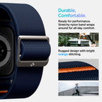 „Spigen Lite Fit“ „Pro“ dirželis, skirtas Apple Watch 10 46 mm – tamsiai mėlynas