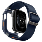 „Spigen Lite Fit“ „Pro“ dirželis, skirtas Apple Watch 10 46 mm – tamsiai mėlynas