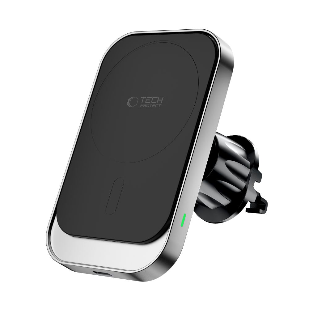 Tech-Protect MM15W-V9 automobilinis laikiklis su MagSafe prietaisų skydeliui ir oro ventiliacijos angai 15W - juodas --...