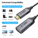 Tech-Protect UltraBoost HDMI / VGA FULL HD 60 Hz adapteris - juodas -- USB Adapters