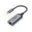 Tech-Protect UltraBoost USB-C į Ethernet RJ45 1000Mbps adapteris – juodas -- USB Adapters