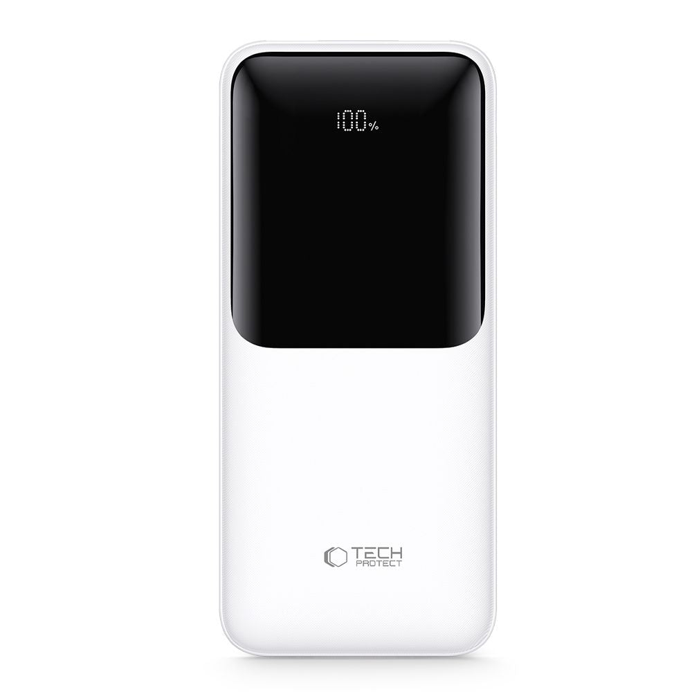 Tech-Protect Išorinė baterija PB01 10000mAh 22.5W - baltas -- Powerbanks