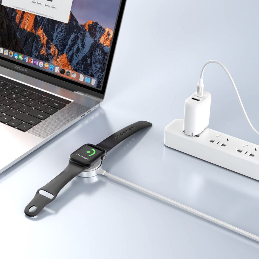 Tech-Protect UltraBoost USB-C indukcinis įkroviklis Apple Watch 1m - baltas -- Apple Watch 1m - baltas