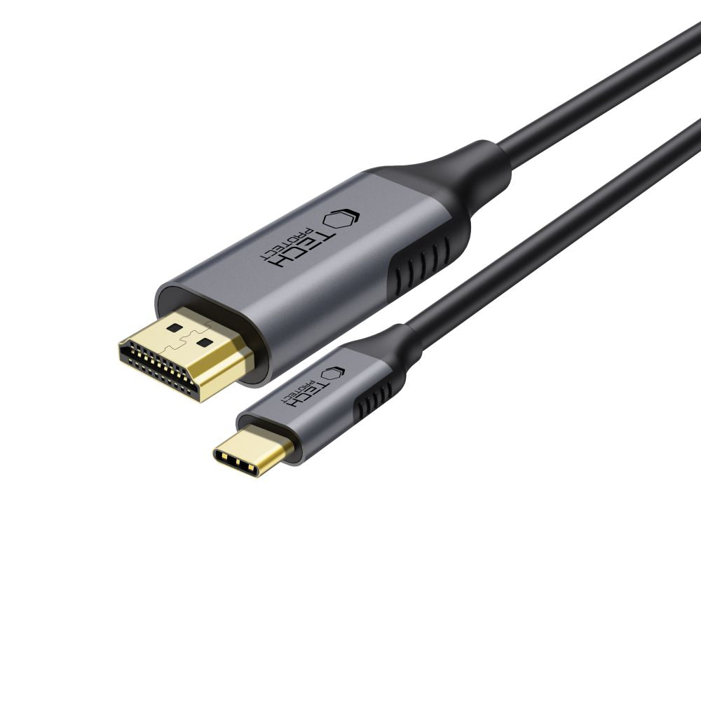 Tech-Protect UltraBoost USB-C / HDMI laidas 60Hz 180cm - juodas -- Cell phone cables
