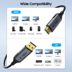 Tech-Protect UltraBoost DisplayPort / HDMI 2.0 laidas 4K 60Hz 2m - juodas -- Cell phone cables