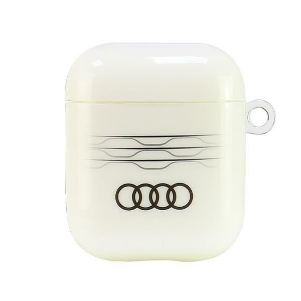 Audi IML Geometric Pattern AirPods 1/2 dėklas – baltas