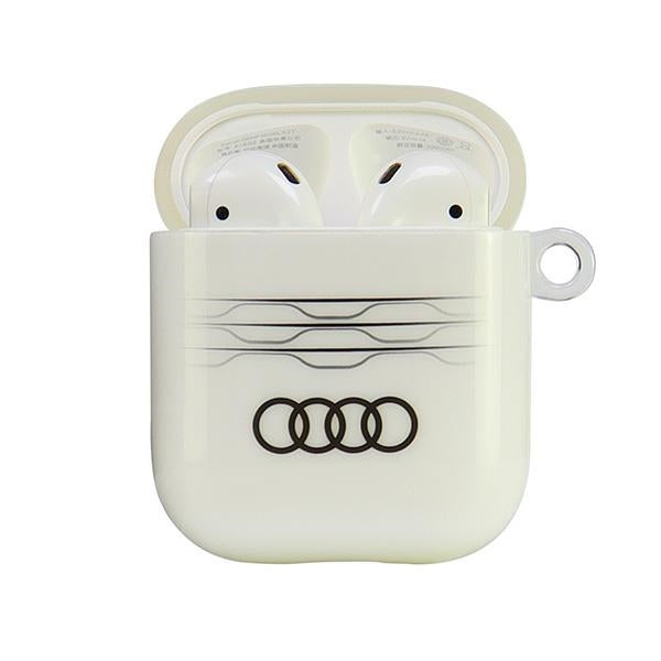 Audi IML Geometric Pattern AirPods 1/2 dėklas – baltas