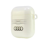 Audi IML Geometric Pattern AirPods 1/2 dėklas – baltas