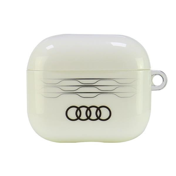 Audi AirPods 3 dėklas – baltas (IML Geometric Pattern)