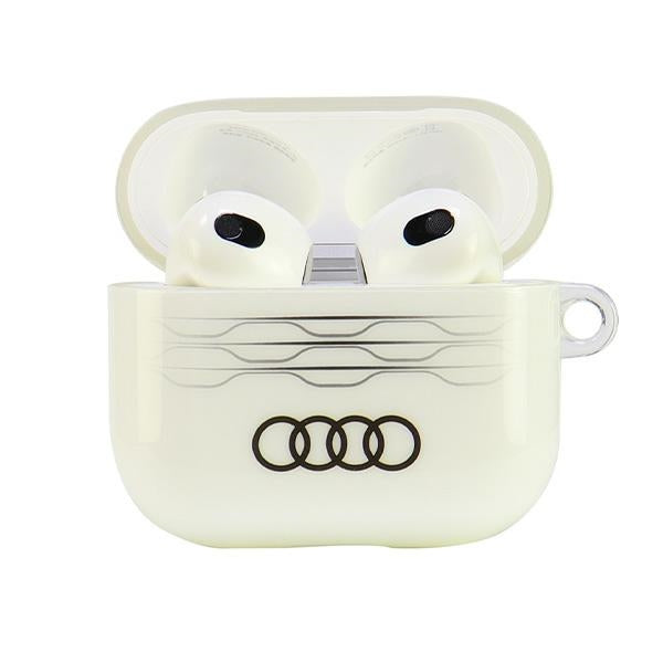 Audi AirPods 3 dėklas – baltas (IML Geometric Pattern)