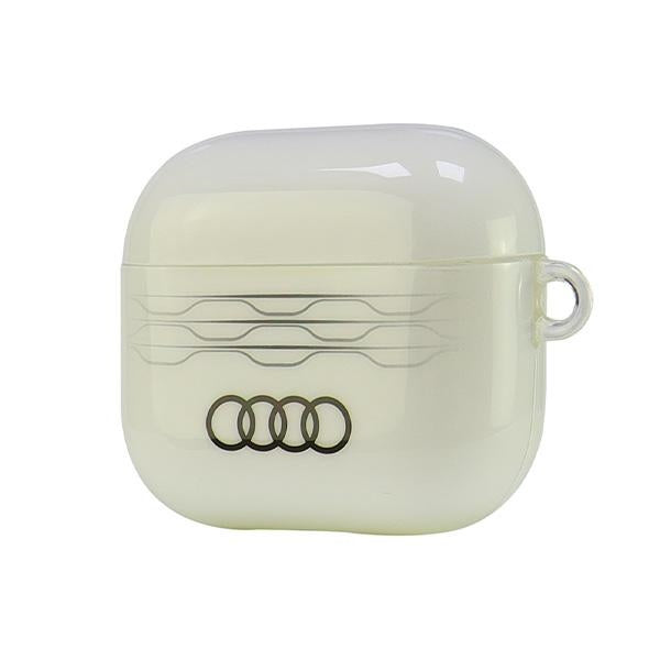 Audi AirPods 3 dėklas – baltas (IML Geometric Pattern)
