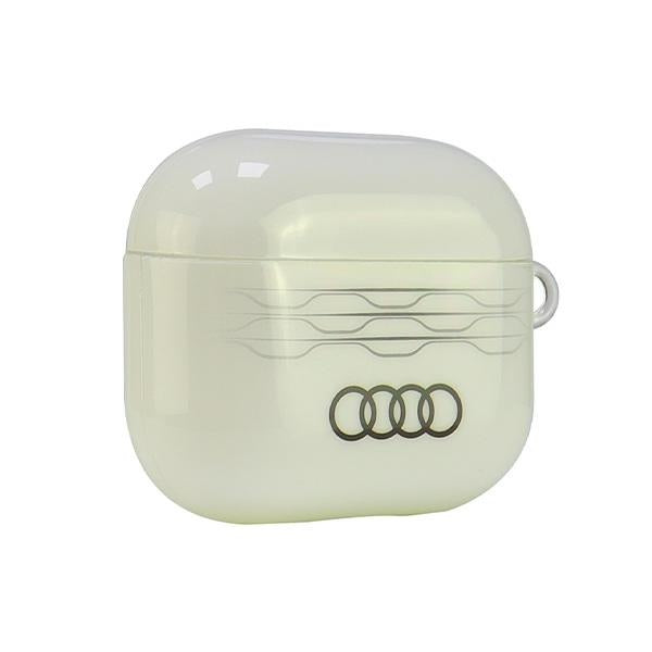 Audi AirPods 3 dėklas – baltas (IML Geometric Pattern)