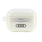 Audi IML geometrinio rašto dėklas AirPods Pro 2 – baltas