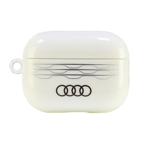 Audi IML geometrinio rašto dėklas AirPods Pro 2 – baltas