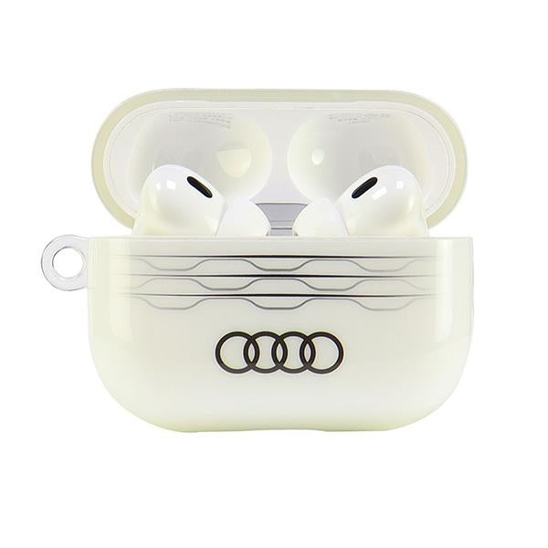 Audi IML geometrinio rašto dėklas AirPods Pro 2 – baltas