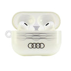Audi IML geometrinio rašto dėklas AirPods Pro 2 – baltas