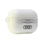 Audi IML geometrinio rašto dėklas AirPods Pro 2 – baltas