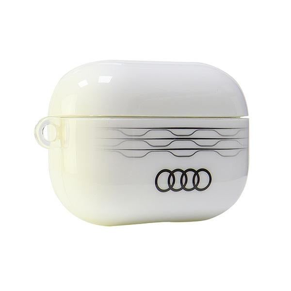 Audi IML geometrinio rašto dėklas AirPods Pro 2 – baltas