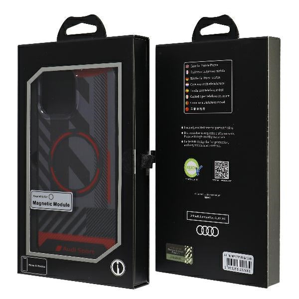 Audi MagSafe dėklas iPhone 13 Pro Max – juodas
