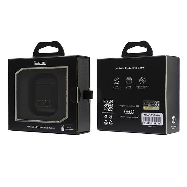 Audi odinis AirPods 1/2 dėklas – juodas