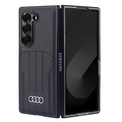 Audi MagSafe dėklas Galaxy Z Fold6 – juodas, eko oda