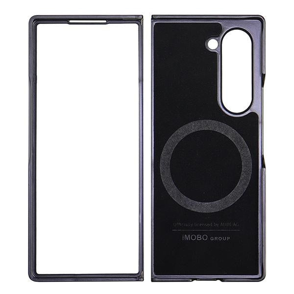 Audi MagSafe dėklas Galaxy Z Fold6 – juodas, eko oda